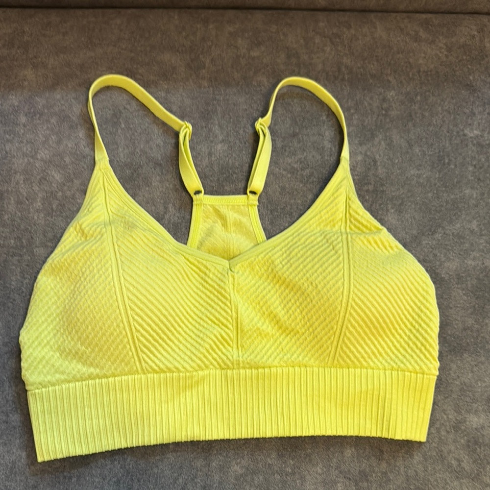 Yellow Women's Sports Bra